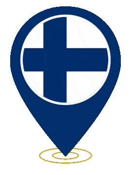 Finland Pin Ring Pulse animated flag GIF