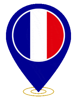 France Pin Ring Pulse animated flag GIF