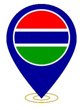 Gambia Pin Ring Pulse animated flag GIF
