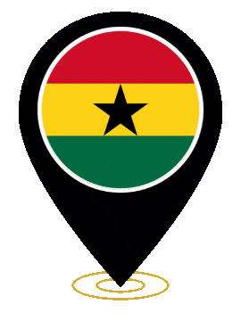Ghana Pin Ring Pulse animated flag GIF