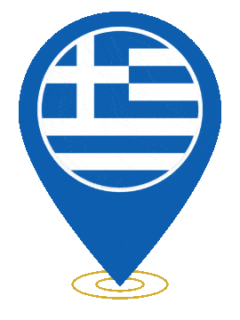 Greece Pin Ring Pulse animated flag GIF