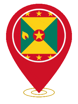 Grenada Pin Ring Pulse animated flag GIF