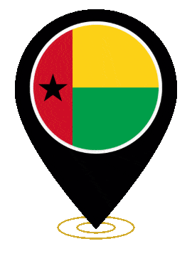 Guinea Bissau Pin Ring Pulse animated flag GIF