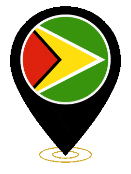 Guyana Pin Ring Pulse animated flag GIF