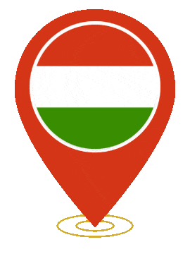 Hungary Pin Ring Pulse animated flag GIF