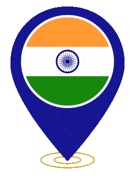 India Pin Ring Pulse animated flag GIF