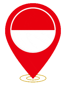 Indonesia Pin Ring Pulse animated flag GIF