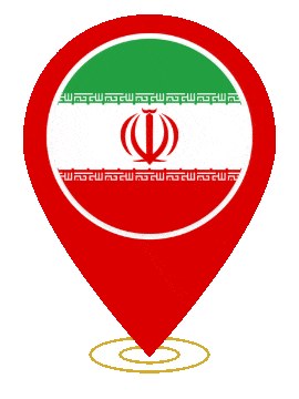 Iran Pin Ring Pulse animated flag GIF