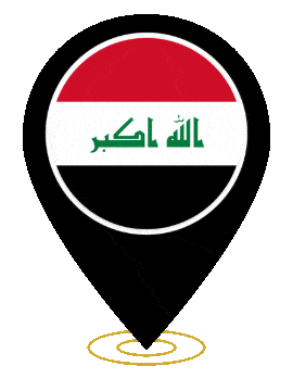 Iraq Pin Ring Pulse animated flag GIF