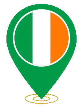 Ireland Pin Ring Pulse animated flag GIF