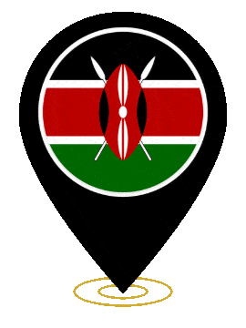 Kenya Pin Ring Pulse animated flag GIF