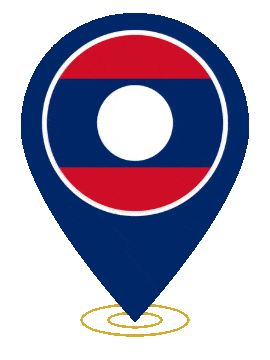 Laos Pin Ring Pulse animated flag GIF