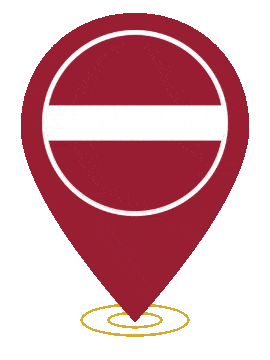 Latvia Pin Ring Pulse animated flag GIF
