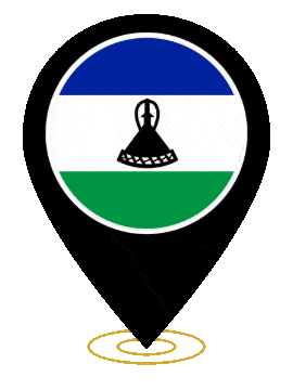 Lesotho Pin Ring Pulse animated flag GIF