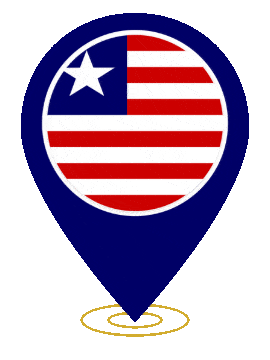 Liberia Pin Ring Pulse animated flag GIF
