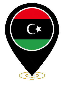 Libya Pin Ring Pulse animated flag GIF