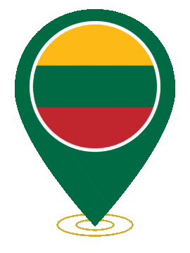 Lithuania Pin Ring Pulse animated flag GIF