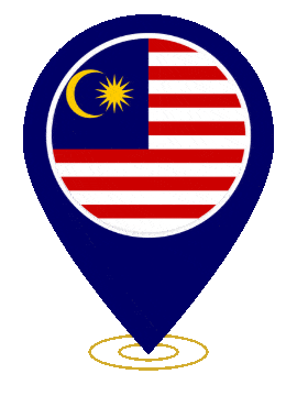 Malaysia Pin Ring Pulse animated flag GIF