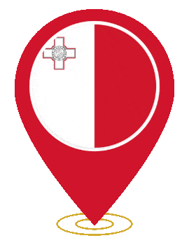 Malta Pin Ring Pulse animated flag GIF