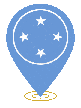 Micronesia Pin Ring Pulse animated flag GIF