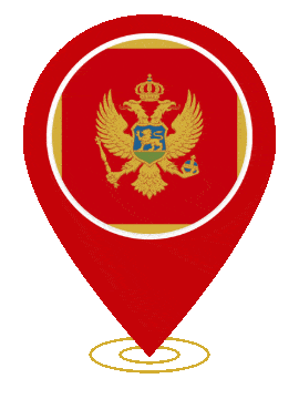 Montenegro Pin Ring Pulse animated flag GIF