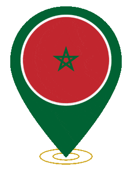 Morocco Pin Ring Pulse animated flag GIF