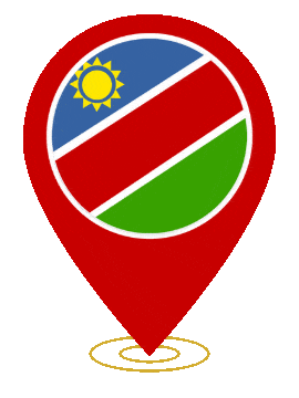 Namibia Pin Ring Pulse animated flag GIF