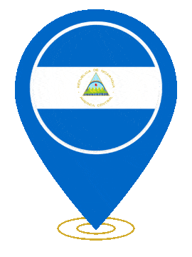 Nicaragua Pin Ring Pulse animated flag GIF