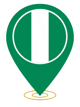 Nigeria Pin Ring Pulse animated flag GIF