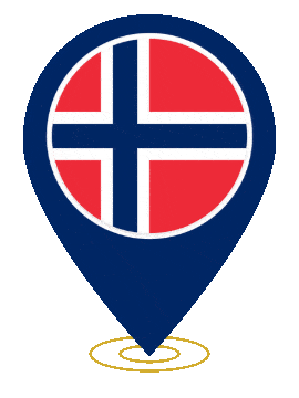 Norway Pin Ring Pulse animated flag GIF