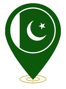 Pakistan Pin Ring Pulse animated flag GIF