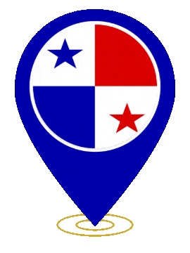 Panama Pin Ring Pulse animated flag GIF