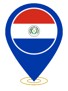 Paraguay Pin Ring Pulse animated flag GIF