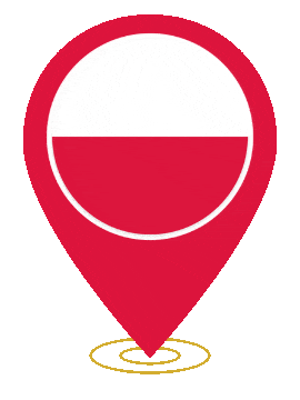 Poland Pin Ring Pulse animated flag GIF