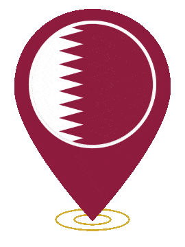 Qatar Pin Ring Pulse animated flag GIF