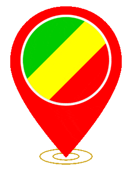 Republic Of The Congo Pin Ring Pulse animated flag GIF