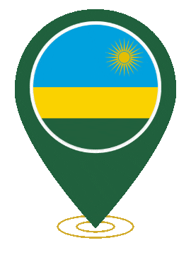 Rwanda Pin Ring Pulse animated flag GIF