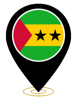 São Tomé and Príncipe Pin Ring Pulse animated flag GIF
