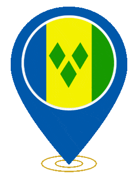 Saint Vincent And The Grenadines Pin Ring Pulse animated flag GIF