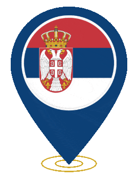 Serbia Pin Ring Pulse animated flag GIF