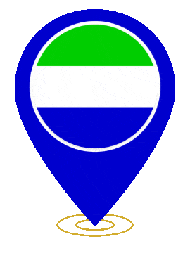 Sierra Leone Pin Ring Pulse animated flag GIF