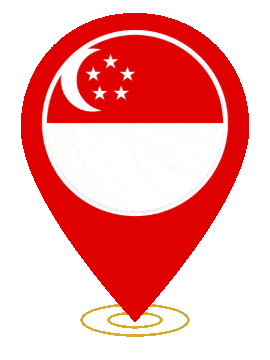 Singapore Pin Ring Pulse animated flag GIF