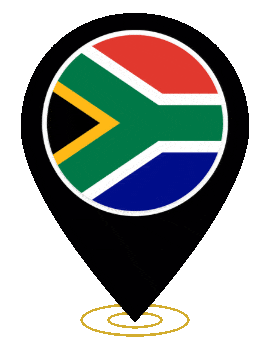 South Africa Pin Ring Pulse animated flag GIF