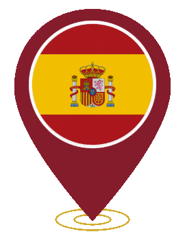 Spain Pin Ring Pulse animated flag GIF