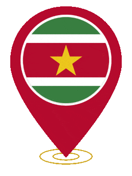 Suriname Pin Ring Pulse animated flag GIF