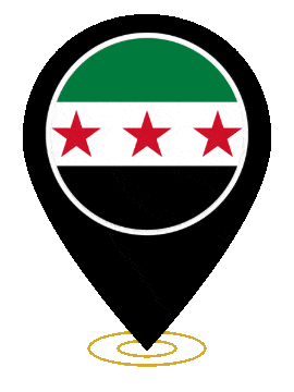 Syria Pin Ring Pulse animated flag GIF