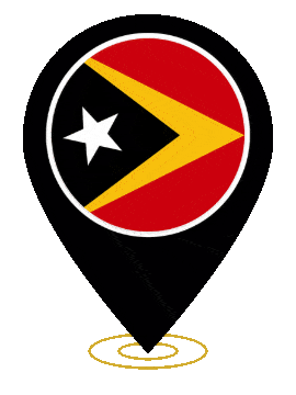 Timor Leste Pin Ring Pulse animated flag GIF