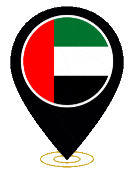 United Arab Emirates Pin Ring Pulse animated flag GIF