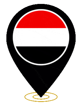 Yemen Pin Ring Pulse animated flag GIF