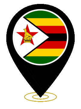 Zimbabwe Pin Ring Pulse animated flag GIF